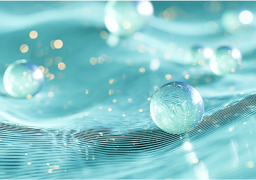 um close up de um fundo verde com muitas bolhas