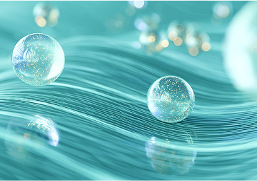 um close up de um fundo verde com muitas bolhas