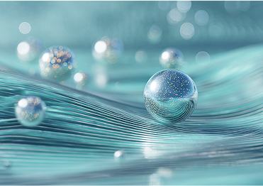 um close up de um fundo verde com muitas bolhas