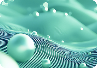 um close up de um fundo verde com muitas bolhas