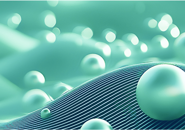 um close up de um fundo verde com muitas bolhas